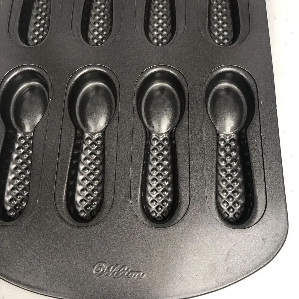 Wilton Cookie Edible Spoons Pan 8 Cavity Cookie Non Stick Sheet Pan